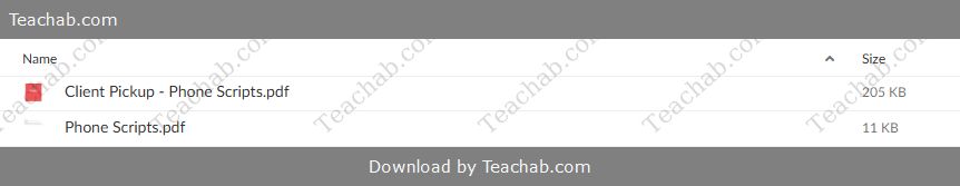 Foxley Client Pickup Kit Phone Scripts - free download