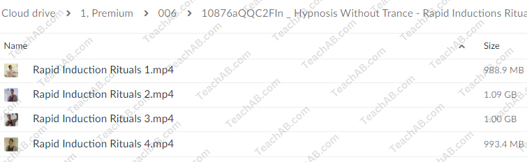 Rapid Inductions Rituals By James Tripp - Hypnosis Without Trance - free download