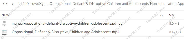 Oppositional, Defiant & Disruptive Children and Adolescents: Non-medication Approaches to the Most Challenging Behaviors By Robert Marino - free download