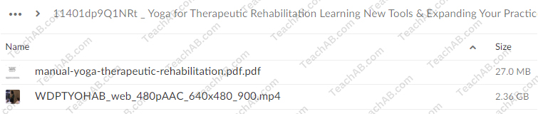 Yoga for Therapeutic Rehabilitation: Learning New Tools & Expanding Your Practice By Betsy Shandalov - free download
