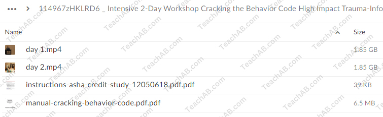 Intensive 2-Day Workshop: Cracking the Behavior Code: High Impact Trauma-Informed Strategies for Challenging, Oppositional & Aggressive Students By Nancy Rappaport - free download