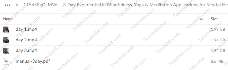 3-day Intensive, Experiential Certificate in Mindfulness, Yoga & Meditation: Applications for Mental Health Clinical Practice By Mary NurrieStearns & Rick Nurriestearns - free download