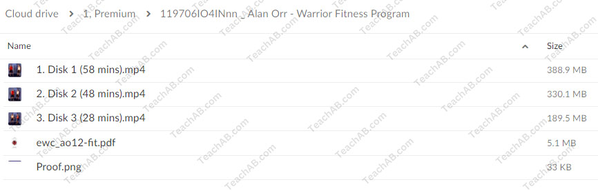 Warrior Fitness Program By Alan Orr - free download