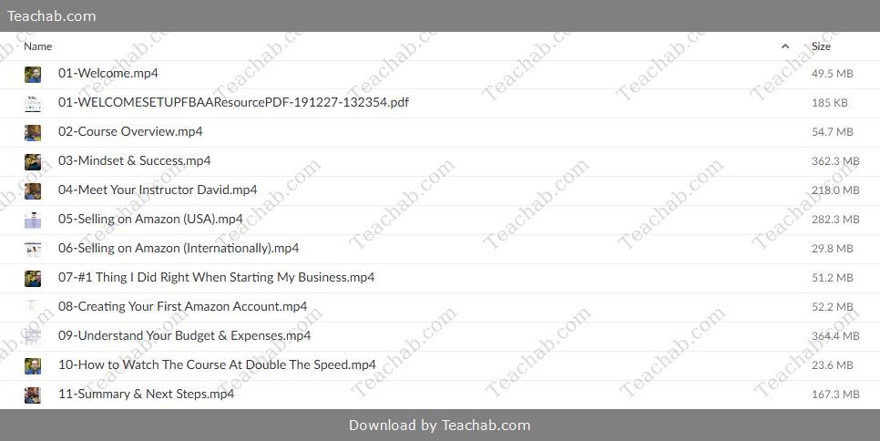 FBA Academy by David Zaleski - free download
