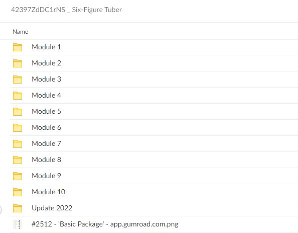 Six-Figure Tuber - Basic Package By Adam Del Duca - free download
