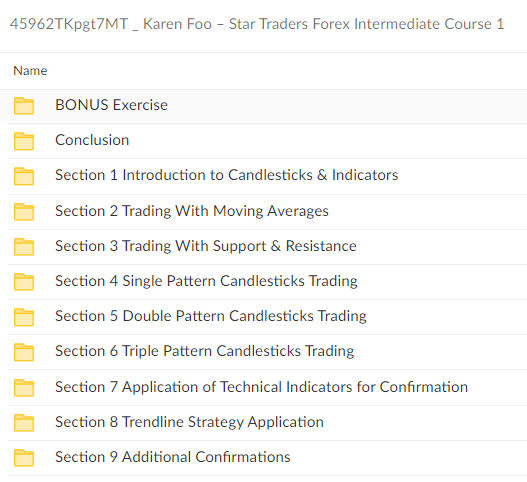 Star Traders Forex Intermediate Course I By Karen Foo - free download