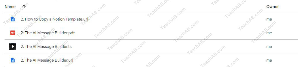 The AI Message Builder By Thibaut Souyris - free download