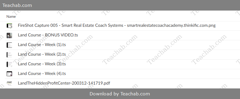 Land Course (Land – Your Hidden Profit Center) by Smart Real Estate Coach - free download