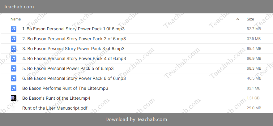 Personal Story Power Online By Bo Eason - free download