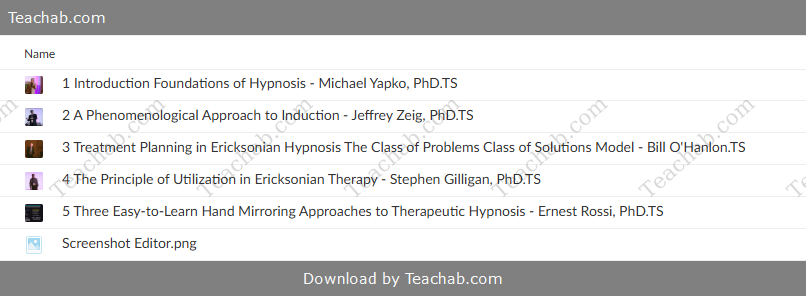 Fundamentals of Ericksonian Hypnotherapy Vol. IV - free download
